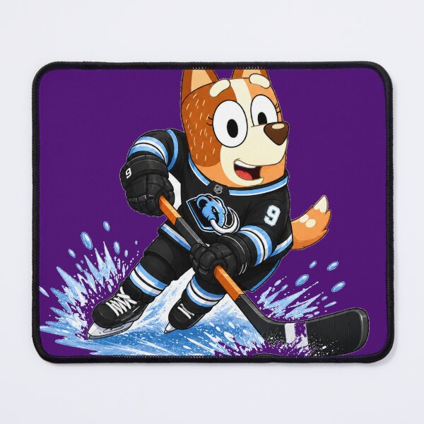 Item preview, Orange Hockey Pup Sticker designed and sold by Vince-Bradley.