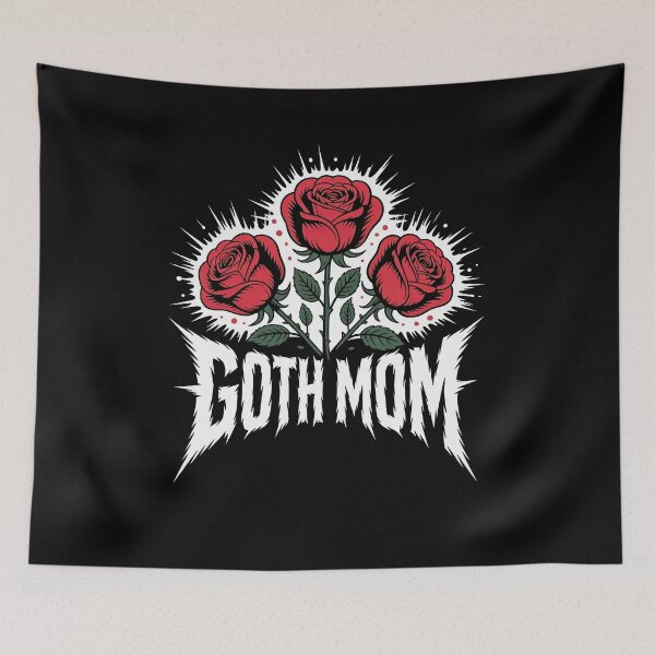 Item preview, Goth Mom with Roses Mothers Day Gift for Gothic Mothers designed and sold by Say It With Ink.