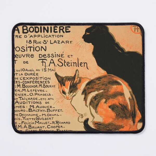 Item preview, French Cats by T A Steinlen - Art Nouveau - Vintage Cat Art Nouveau Illustration for Cat Lovers designed and sold by RickE.