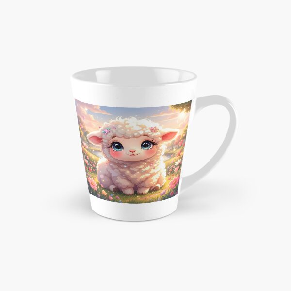 Item preview, Sparkly Baby Lamb in a Sunny Flower Meadow designed and sold by Dragonfly-Magic.