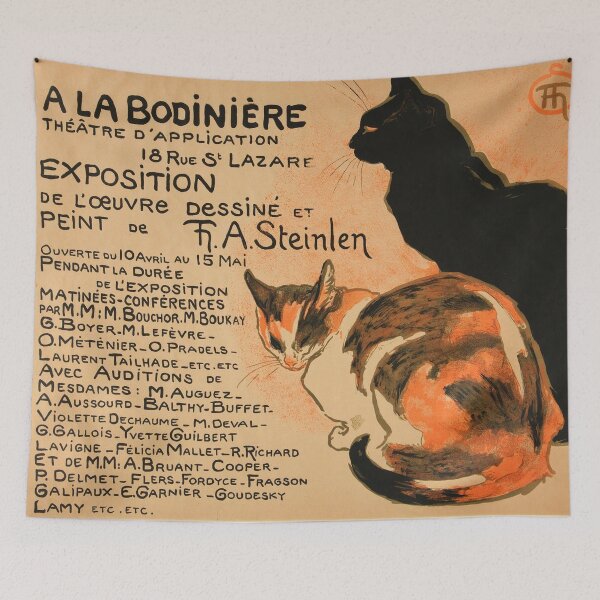 Item preview, French Cats by T A Steinlen - Art Nouveau - Vintage Cat Art Nouveau Illustration for Cat Lovers designed and sold by RickE.