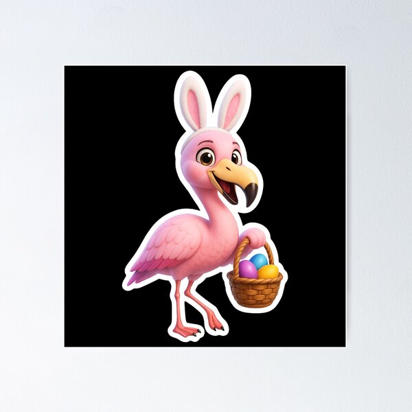 Item preview, Easter Andean Flamingo designed and sold by Sillytoe.