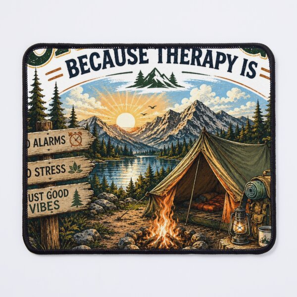 Item preview, Camping Because Therapy Is Expensive Funny Camping Shirt designed and sold by 18 Life Outlaw.