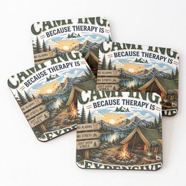 Item preview, Camping Because Therapy Is Expensive Funny Camping Shirt designed and sold by 18 Life Outlaw.