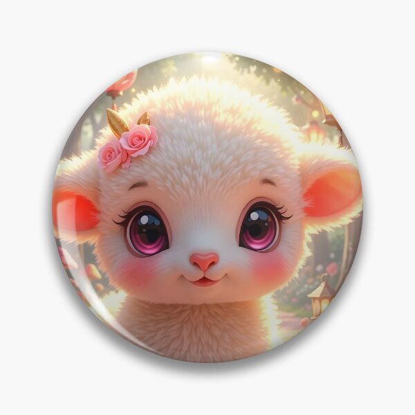 Item preview, Magical Baby Lamb in a Rose Garden designed and sold by Dragonfly-Magic.