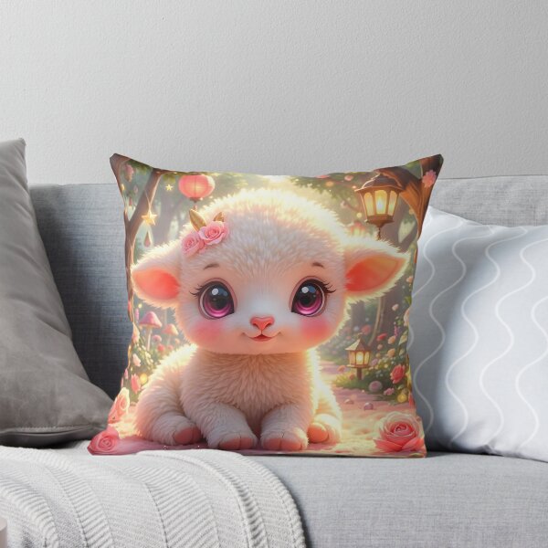 Item preview, Magical Baby Lamb in a Rose Garden designed and sold by Dragonfly-Magic.