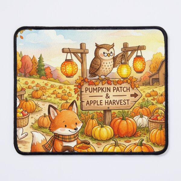 Item preview, Pumpkin Patch Gathering designed and sold by Thalora Store.