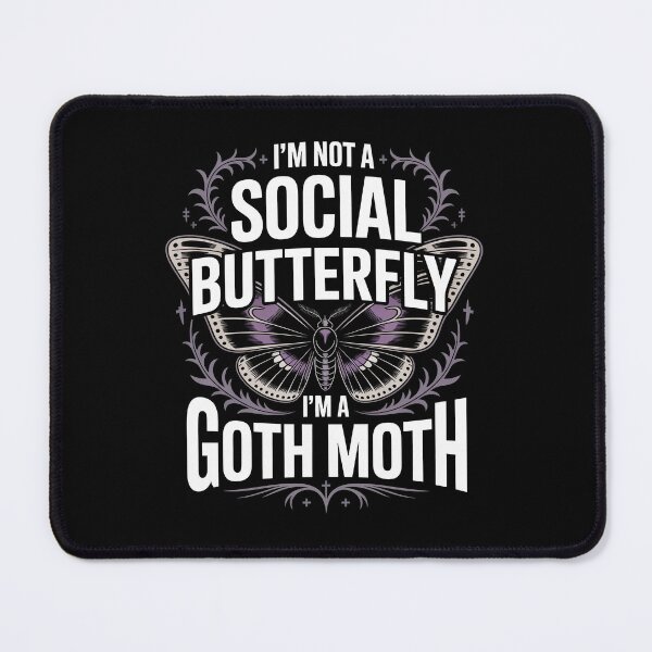 Item preview, I'm Not a Social Butterfly Im a Goth Moth Funny Introvert Gift designed and sold by Say It With Ink.