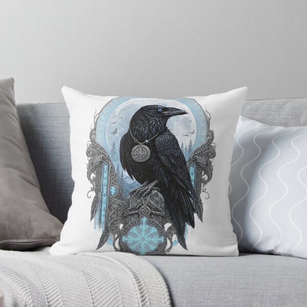 Item preview, Viking Raven with Vegvisir designed and sold by Ikbel Studio.