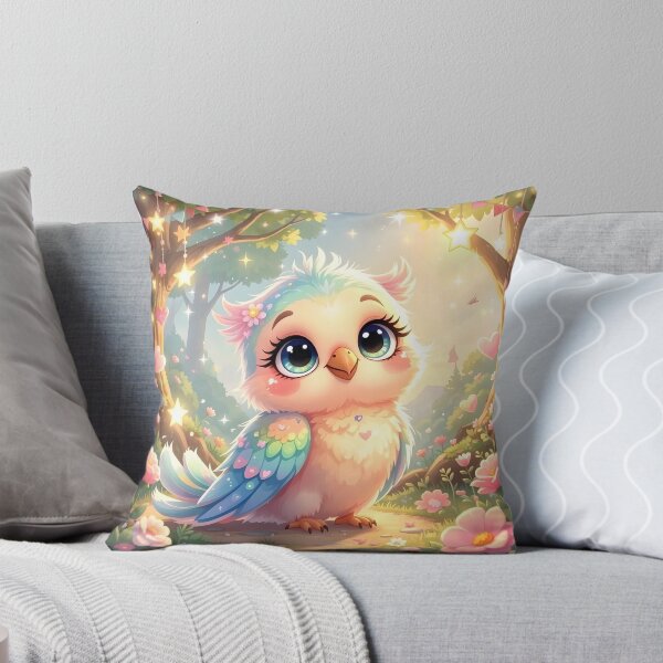 Item preview, Magical Pastel Parrot in an Enchanted Forest designed and sold by Dragonfly-Magic.