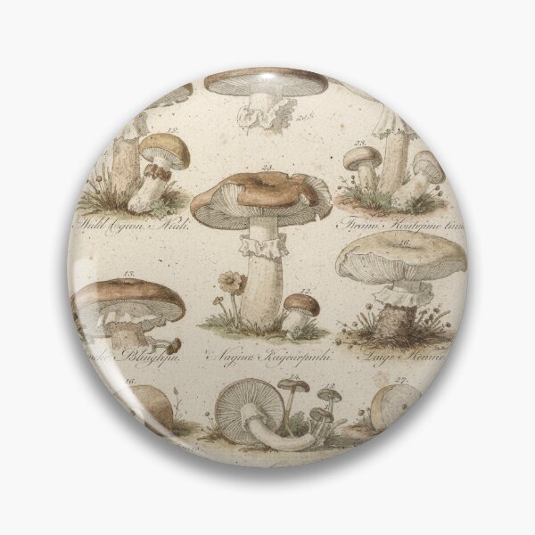 Item preview, Vintage Botanical Mushroom Scientific Illustration designed and sold by PictorialWhimsy.