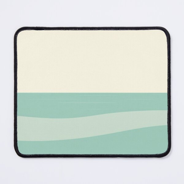 Item preview, Minimalist Teal Wave Horizon Abstract Art designed and sold by EllDAV777.