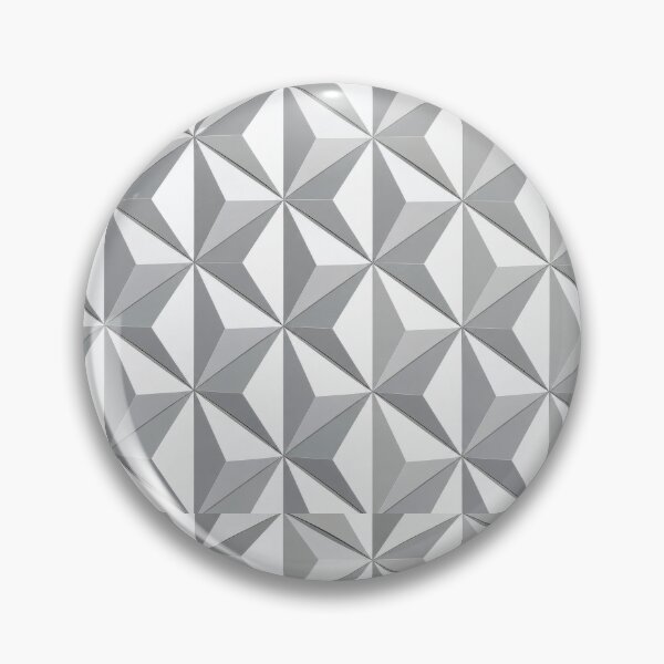 Item preview, Simple Geometric Silver Sphere Spaceship Tomorrow Pattern designed and sold by pixiedustpaint.