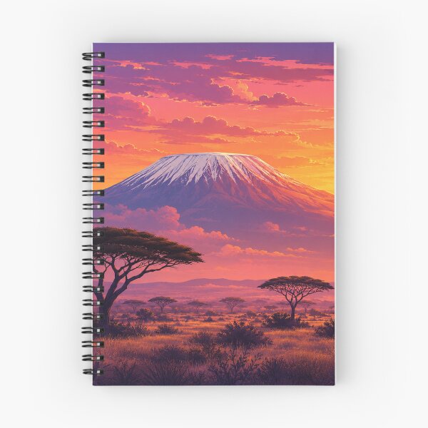 Item preview, Kilimanjaro Sunset Sky African Savanna Landscape designed and sold by NaphDesigns.
