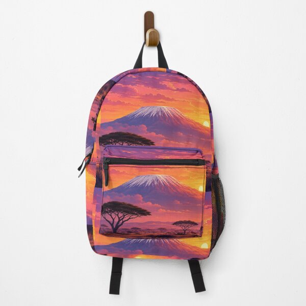 Item preview, Kilimanjaro Sunset Sky African Savanna Landscape designed and sold by NaphDesigns.
