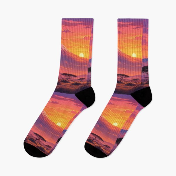 Item preview, Kilimanjaro Sunset Sky African Savanna Landscape designed and sold by NaphDesigns.
