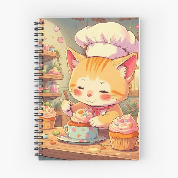 Item preview, Ginger Kitten Decorating Cupcakes in a Candy Bakery designed and sold by Dragonfly-Magic.