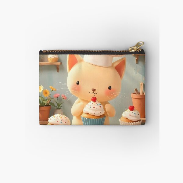 Item preview, Kitten Baker with Cupcakes designed and sold by Dragonfly-Magic.