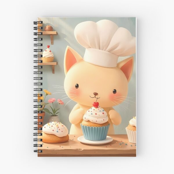 Item preview, Kitten Baker with Cupcakes designed and sold by Dragonfly-Magic.