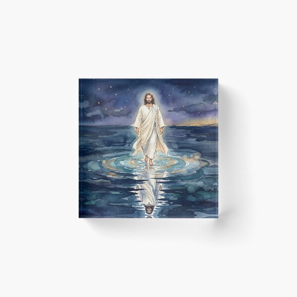 Item preview, Jesus Walking on Water at Night designed and sold by RRRShop.