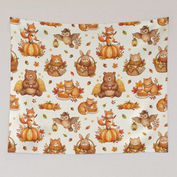 Item preview, Harvest Cozy Pattern designed and sold by Thalora Store.