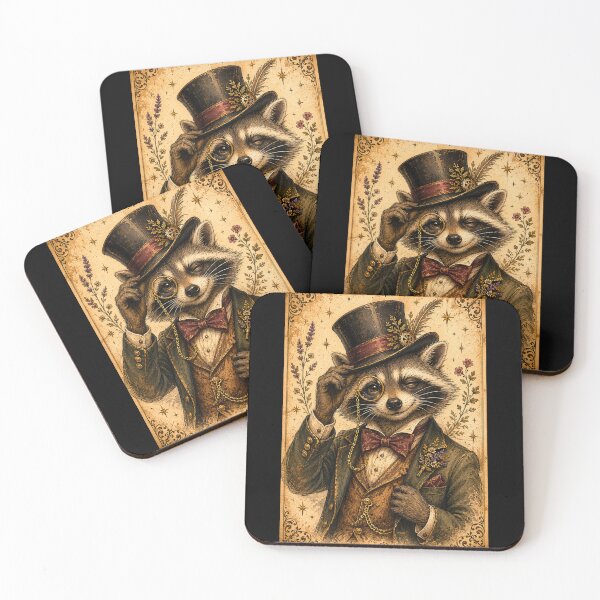 Item preview, Dapper Racoon - Vintage  designed and sold by Midnight-Moss.