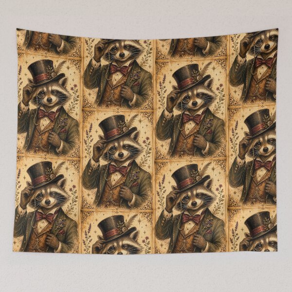 Item preview, Dapper Racoon - Vintage  designed and sold by Midnight-Moss.