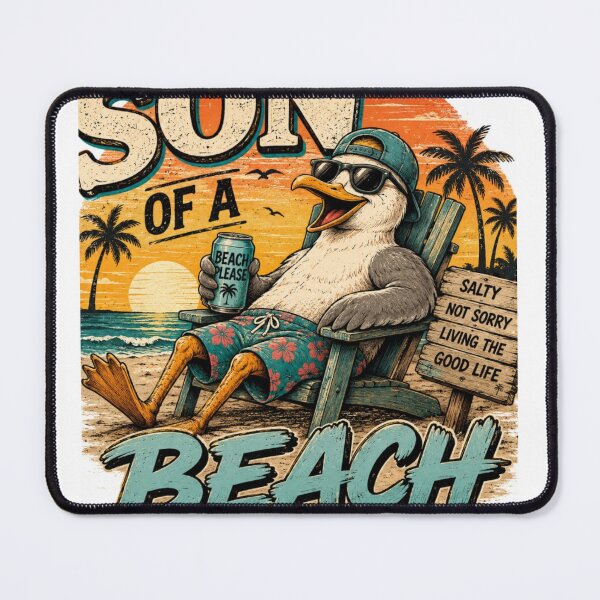 Item preview, Son of a Beach Funny Seagull Beach Vacation Shirt designed and sold by Diesel outlaw .