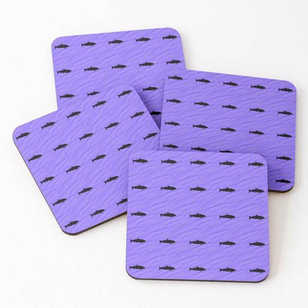 Item preview, Pattern - Blue and Violet Water with Fish 2 designed and sold by ZepoPublishing.