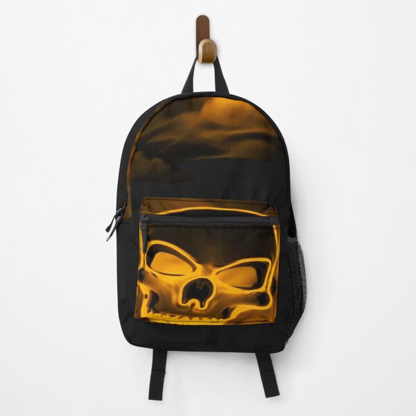 Item preview, Glowing Golden Skull – Dark Gothic Neon Fantasy Art designed and sold by RAYBIL.