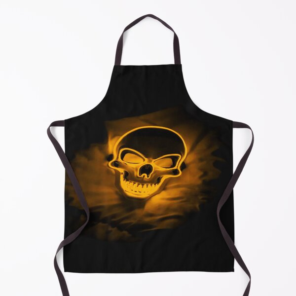 Item preview, Glowing Golden Skull – Dark Gothic Neon Fantasy Art designed and sold by RAYBIL.