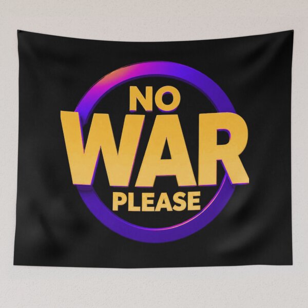 Item preview, No War Please – Peace Message Typography Design designed and sold by IMuDesigner.