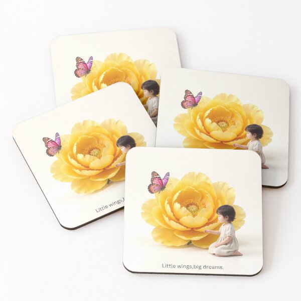 Item preview, Little Wings Big Dreams Flower Child Art designed and sold by Nanavibesshop.