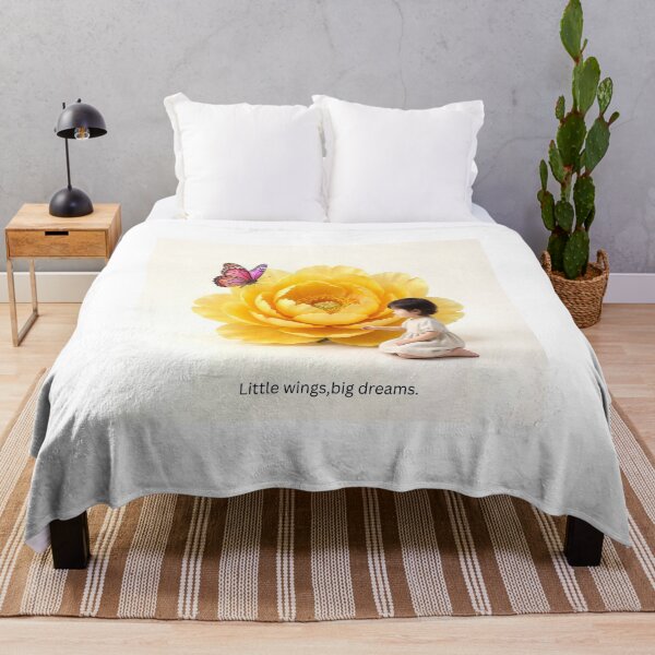 Item preview, Little Wings Big Dreams Flower Child Art designed and sold by Nanavibesshop.