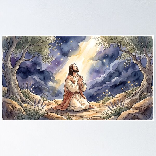 Item preview, Jesus Praying in the Garden of Gethsemane designed and sold by RRRShop.