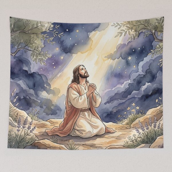 Item preview, Jesus Praying in the Garden of Gethsemane designed and sold by RRRShop.
