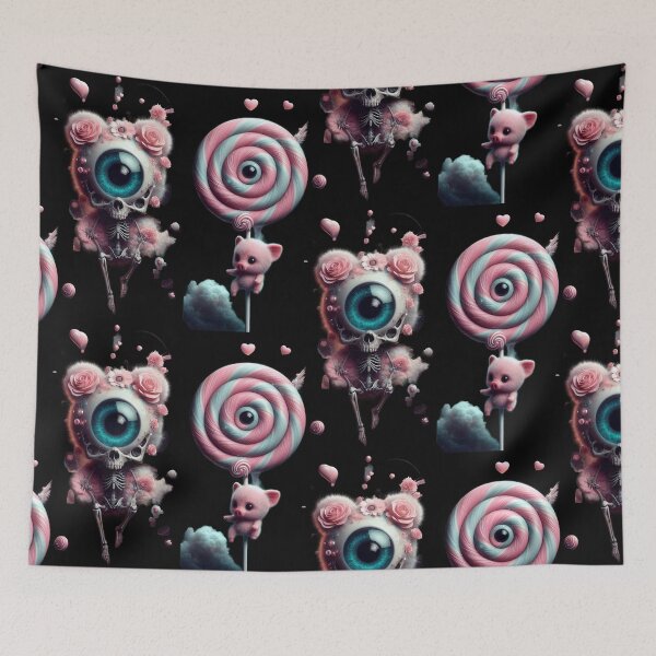 Item preview, Surreal Rose Skeleton and Candy Pig designed and sold by LujziWorld.