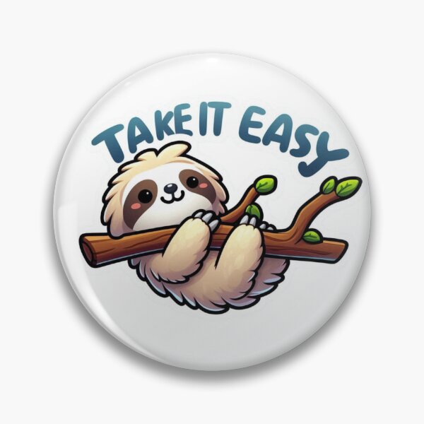 Item preview, Cute Sloth Take Easy Tree Branch Sticker designed and sold by carestazafeli.