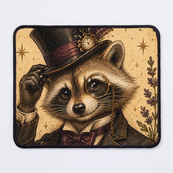 Item preview, Dapper Racoon - Vintage - Moon Edition designed and sold by Midnight-Moss.