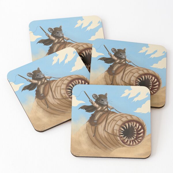 Item preview, Muad'dib on Shai-Hulud - Mouse on Sandworm - Dune Fremen designed and sold by RabanDesigns.