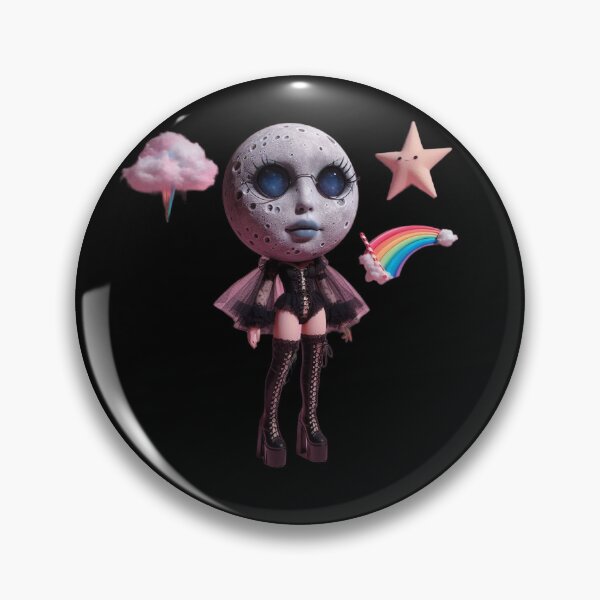 Item preview, Celestial Moon Girl in Gothic Outfit designed and sold by LujziWorld.