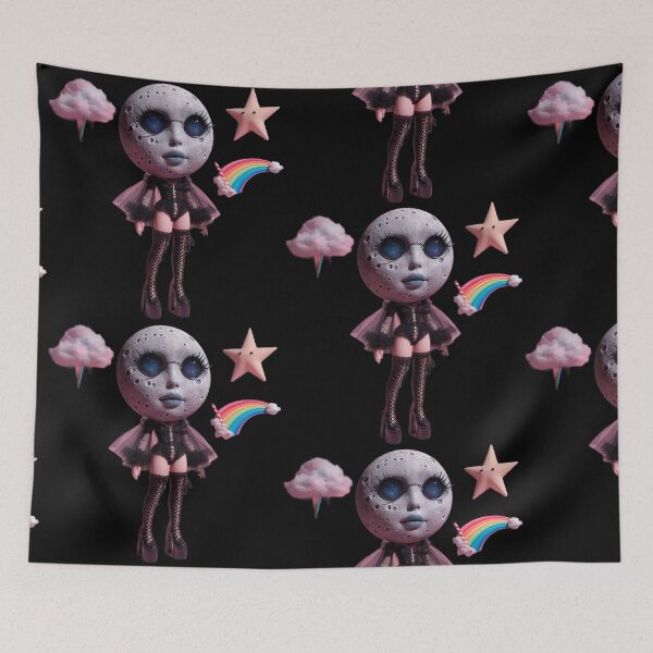 Item preview, Celestial Moon Girl in Gothic Outfit designed and sold by LujziWorld.