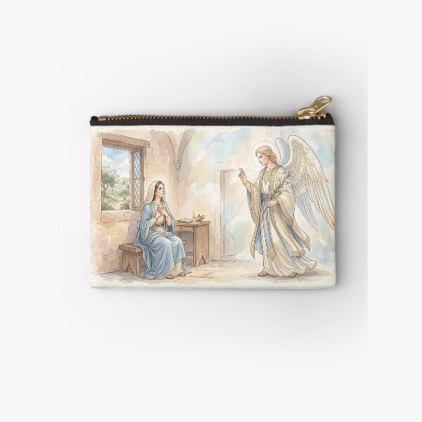 Item preview, The Annunciation Biblical Watercolor Art Piece designed and sold by RRRShop.