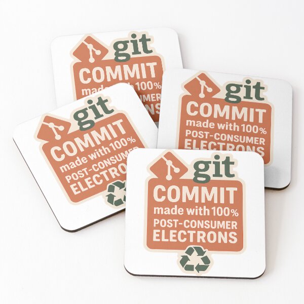 Item preview, Git Commit Made With 100% Post-Consumer Electrons designed and sold by cwoodruff1970.