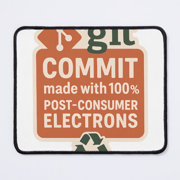 Item preview, Git Commit Made With 100% Post-Consumer Electrons designed and sold by cwoodruff1970.