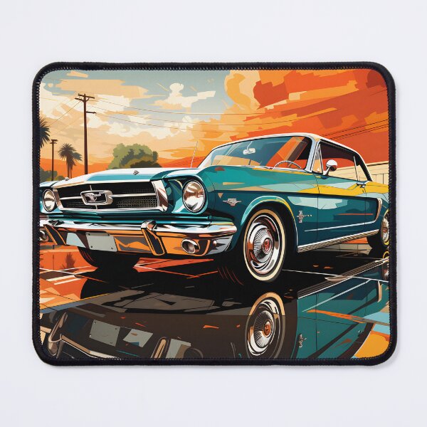 Item preview, Retro Mustang Pop Art – Classic American Muscle Car Wall Art designed and sold by LoveNurseries.