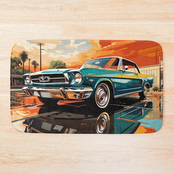 Item preview, Retro Mustang Pop Art – Classic American Muscle Car Wall Art designed and sold by LoveNurseries.