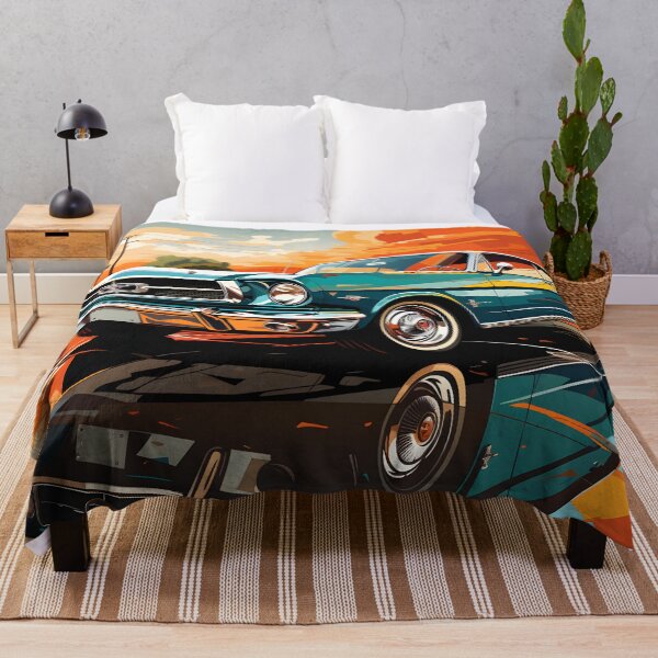 Item preview, Retro Mustang Pop Art – Classic American Muscle Car Wall Art designed and sold by LoveNurseries.