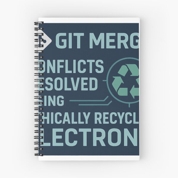 Item preview, Git Merge Conflicts Resolved Using Ethically Recycled Electrons designed and sold by cwoodruff1970.