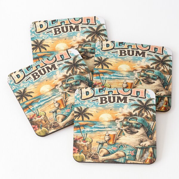 Item preview, Beach Bum Pug – Livin’ My Best Life Funny Beach Dog Vacation Shirt designed and sold by 18 Life Outlaw.